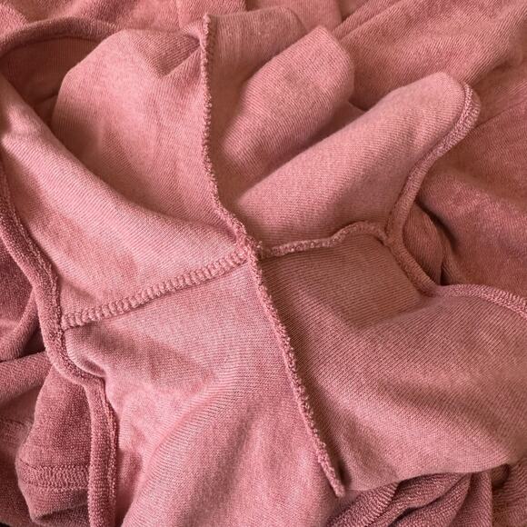 MADEWELL MWL Towel Terry Romper Dusty Rose Drawstring Waist Summer NWT - Picture 9 of 15